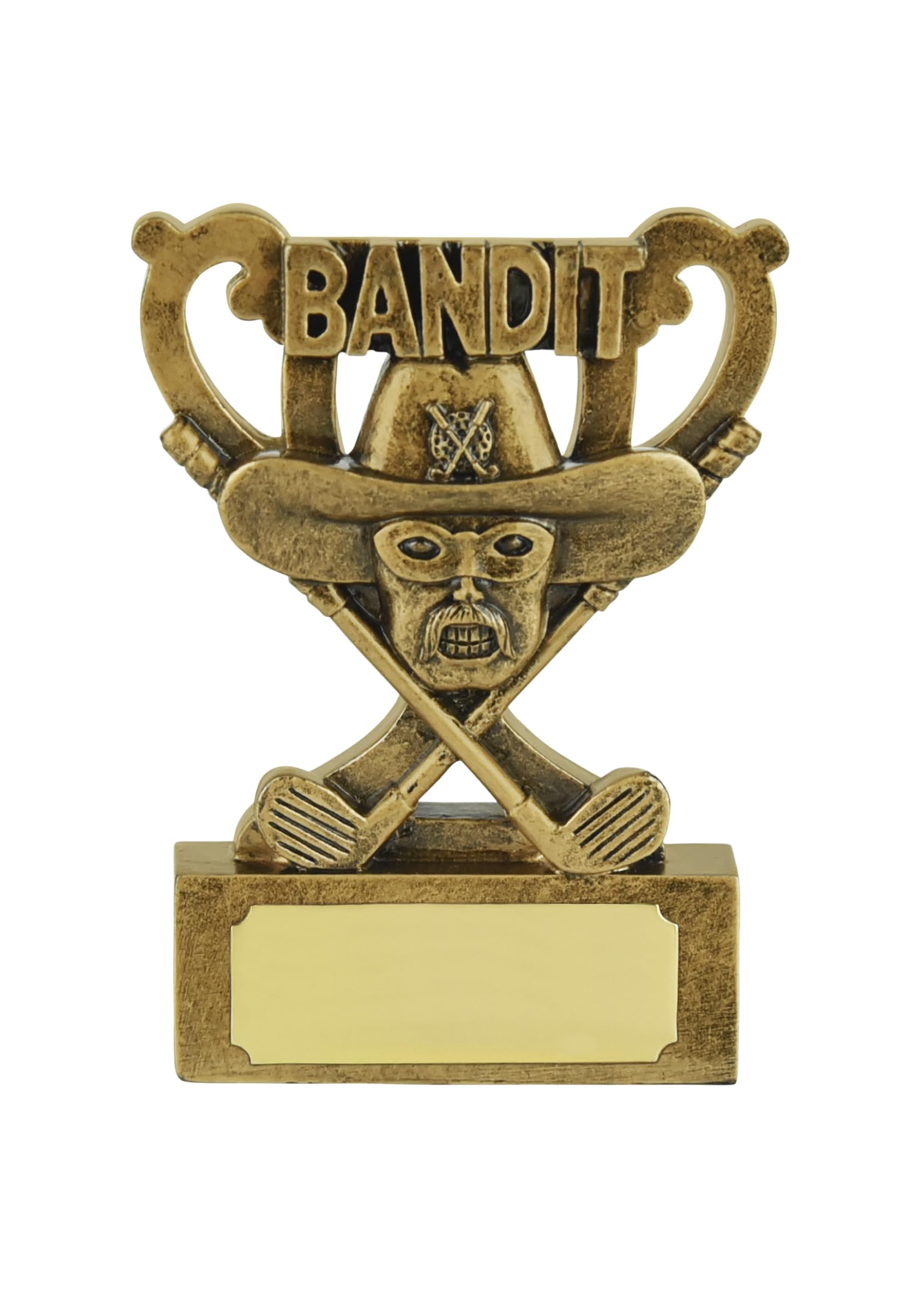 SilverTrophy: Golf Bandit Mini Cup Trophy Award for Bandit, Cheat, Handicap, Deliberately Win, Prize-Winner, Golf Day, Golf Competition, Holiday, Affordable Prize