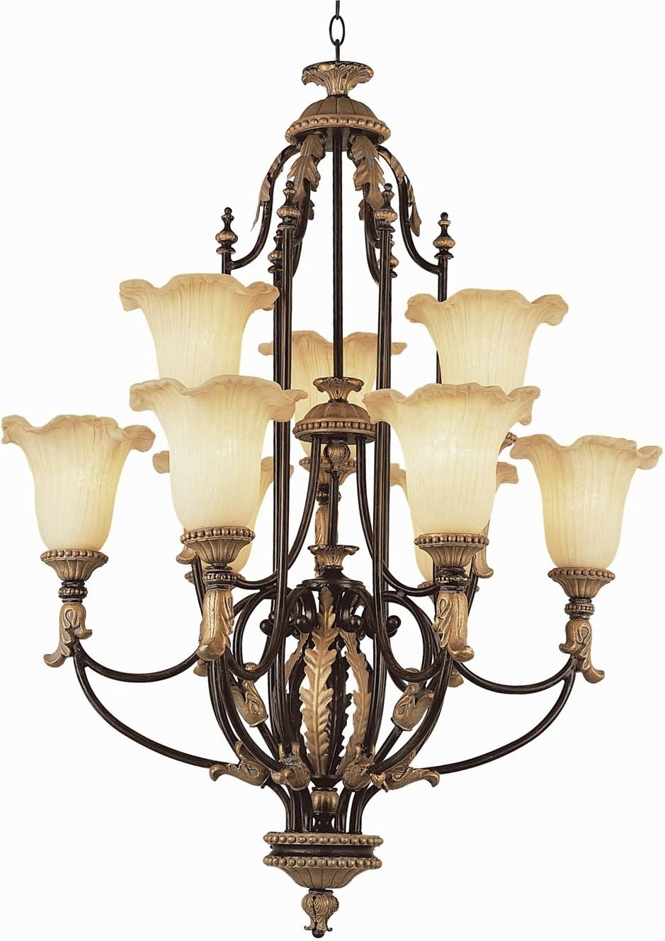 9 Light Romanesque Chandelier