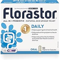 Florastor - Saccharomyces Boulardii CNCM I-745 - Daily All in One Probiotic - Gut Health & Digestive Support - Supports Immun