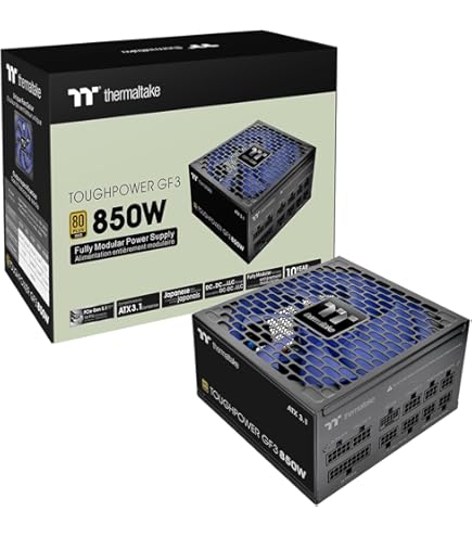 Amazon.com: Thermaltake Toughpower PT 850W; ATX 3.1; Native PCIe