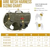 OneTigris Tactical Dog Harness Vest with Handle Olive M view 2