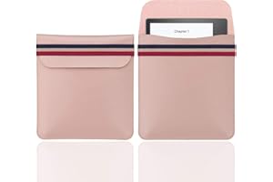 WALNEW 7 Inch E-Reader Sleeve for 7'' Kobo Libra H2O 2019 / Kindle Oasis (10th and 9th Gen, 2019 and 2017 Released) Protective Pouch Insert Sleeve Case Cover Bag, Pink