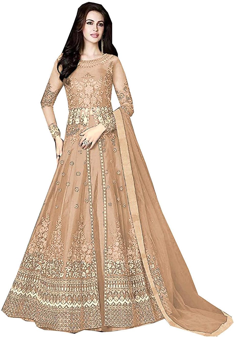Nindot Indian/Pakistani Bollywood Party Wear Long Anarkali Gown for Womens