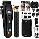 LQT Professional Hair Clippers for Men,Professional Barber Clippers and Trimmer Set,Mens Cordless Clipper, Electric Hair Cut Machines,Cordless Mens Grooming Kit for Face, Hair, Gifts