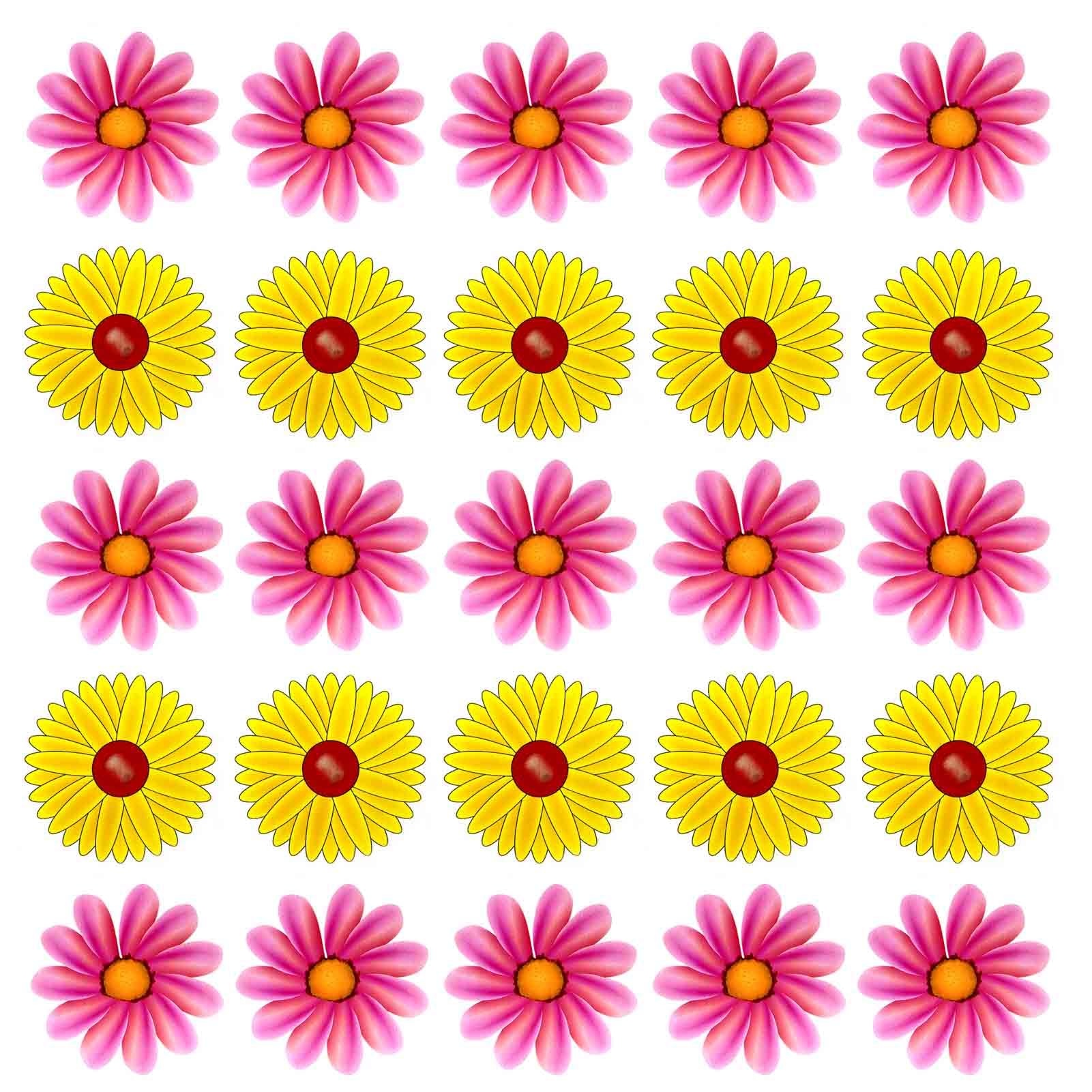 30PCS Windows Fly Catcher for Indoor, Flower Style Window Fly Stickers Traps, Fruit Fly Trap Insect Flies Wasp Pest Killer(Yellow + Pink, 15 Traps Each Color)