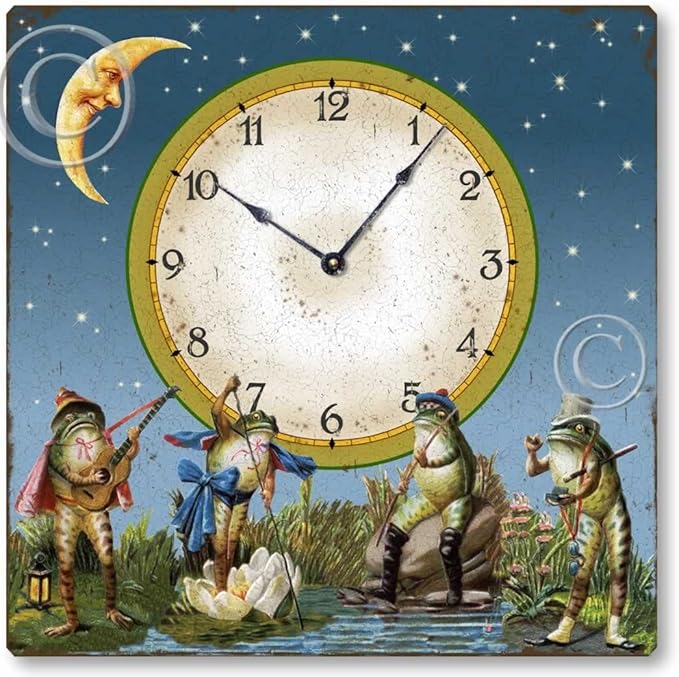 Item C5030 Vintage Victorian Style Frogs Clock Home & Kitchen