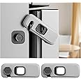 2 Pack Fridge Lock Child Safety, Baby Proofing Freezer Door Latch-3M Sticky Adhesive for Secure Hold, Refrigerator Lock for B