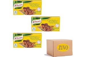 Knorr Chicken Bouillon Cubes - 6 Extra-Large Cubes per pack (3 Pack)| Bundle By ZUVO