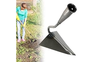 HRADHOL Premium Quality Hand plow Hoe,Hand Plow Hoe Garden Tool Triangular Hoe Ridging for Easy Gardening, Weeding and Farming,Fertilizing Tools (A)