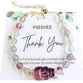 Handmade Genuine Rainbow Fluorite Stones 14k Gold Filled Wire Wrapped Bracelet, Evil Eye Birthstone Chakra Soothing Crystal Beads Adjustable Bangle Cuff Jewelry Gift for Women