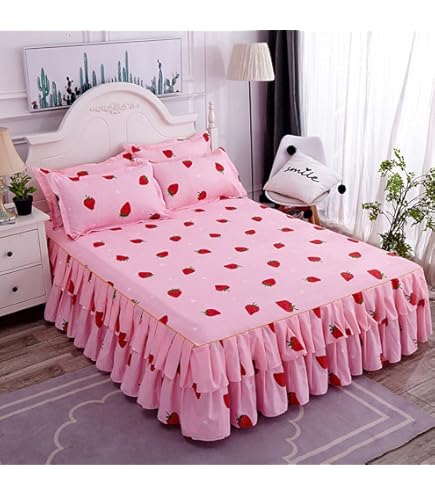 GeSkincare Sheets 160枚+120枚 Amazon.com: Zhiyuan 2 Layers Ruffled Bed Sheet Skirt Brushed