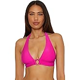 Becca Womens Monte Carlo Halter Bikini Top, Adjustable, Tie Back, Swimwear Separates for Women