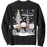 Faith Hope Love Snowman Jesus Christian Tree Christmas Sweatshirt