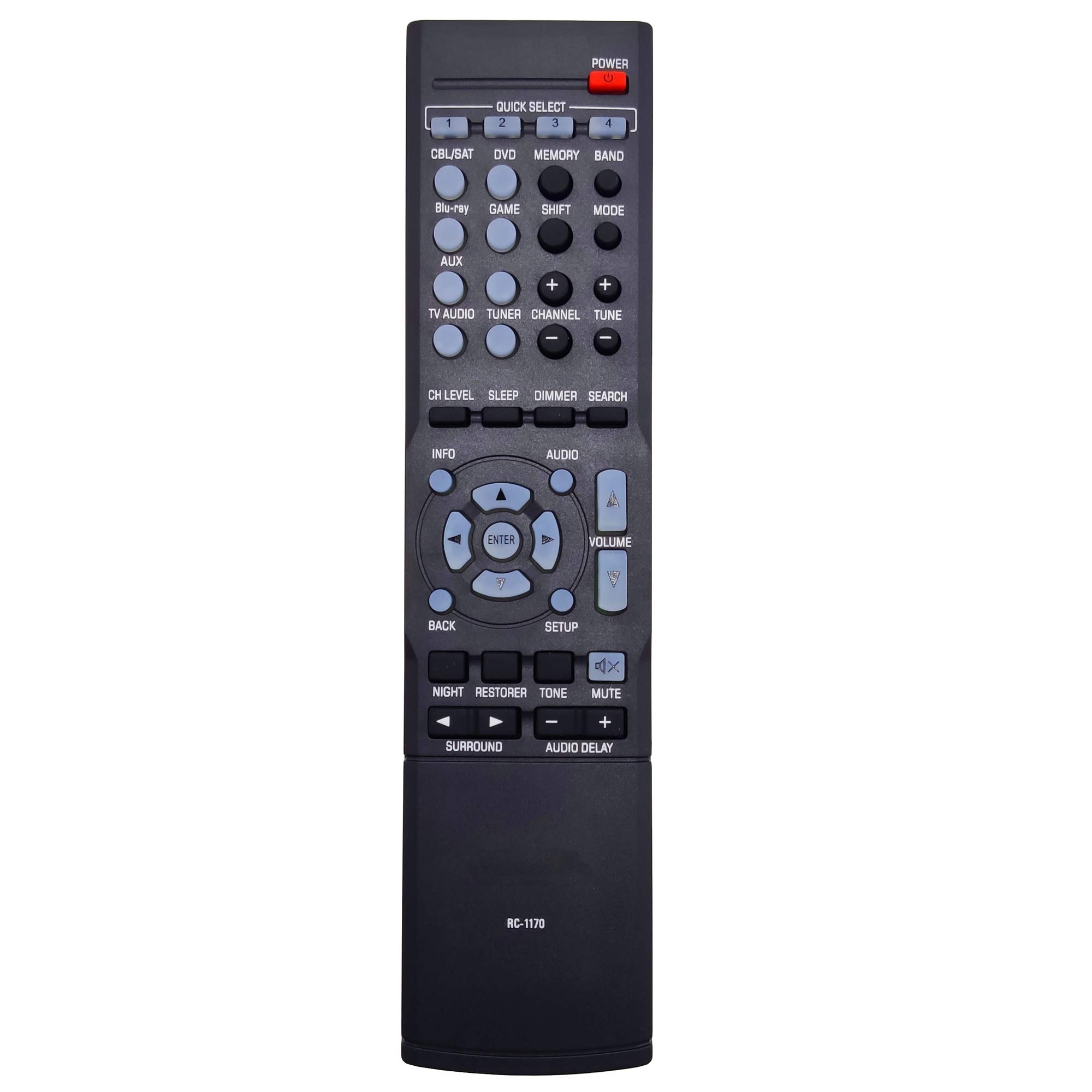 Leankle Remote Controller RC-1170 for Denon AV Receivers AVR-1513, DHT-1513BA