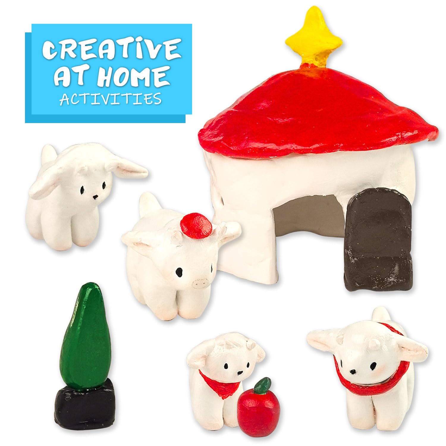 REALART Air Dry Clay for Adults (5lb Bucket White) Air Dry Clay Tools