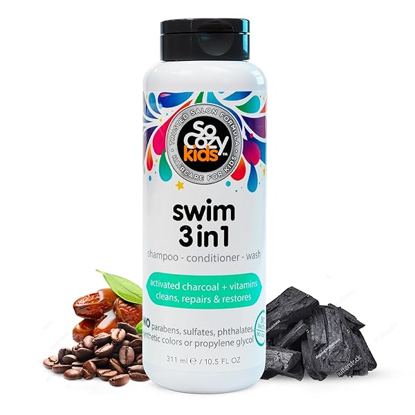 SOCOZY KIDS SWIM 3-IN-1 SHAMPOO, CONDITIONER & BODY...