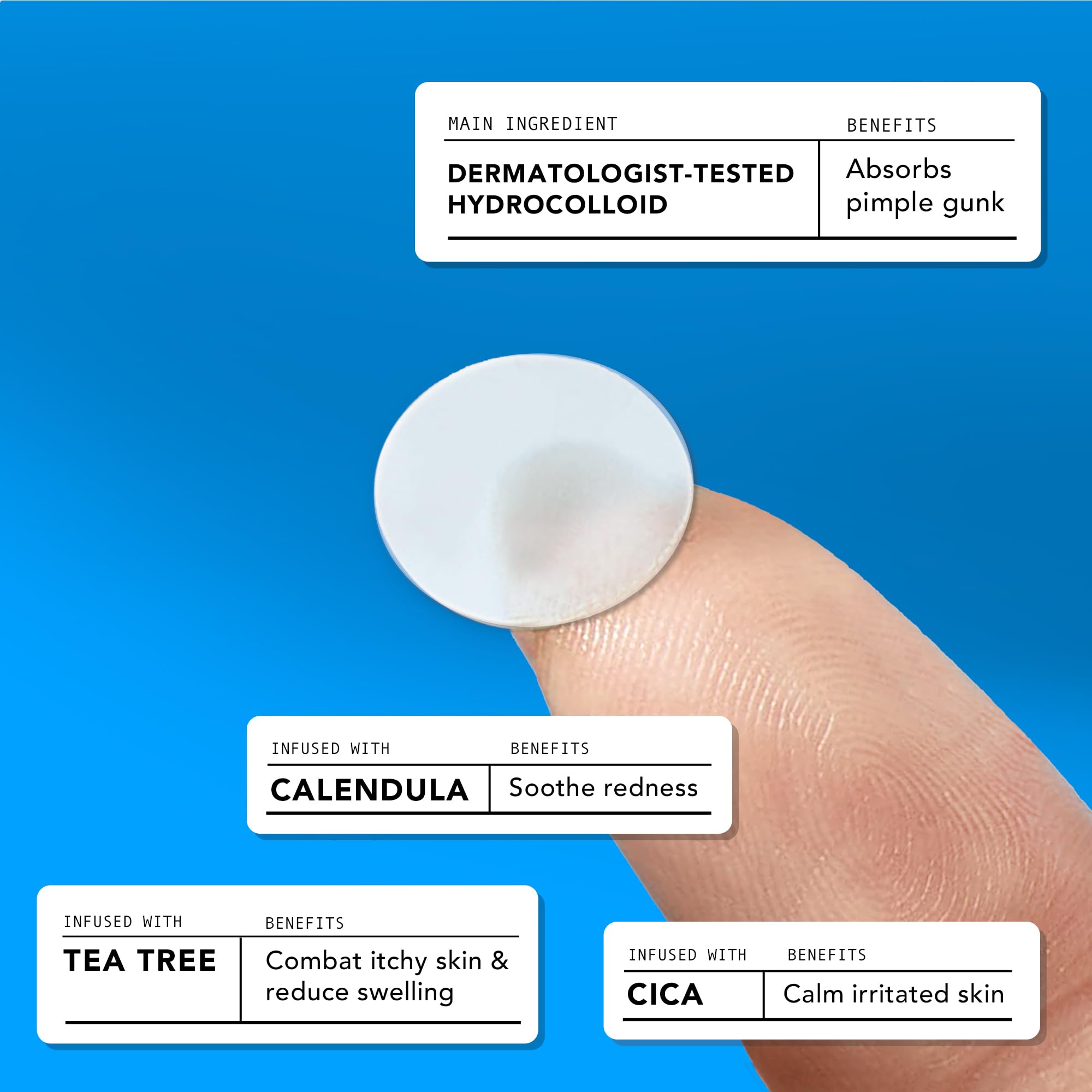 AVARELLE Acne Cover Patches, Eligible Hydrocolloid Pimple Patches for Face with Tea Tree Oil, Korean Skincare Zit Patches for Face | HSA Store Eligible Items | Vegan, Cruelty-free