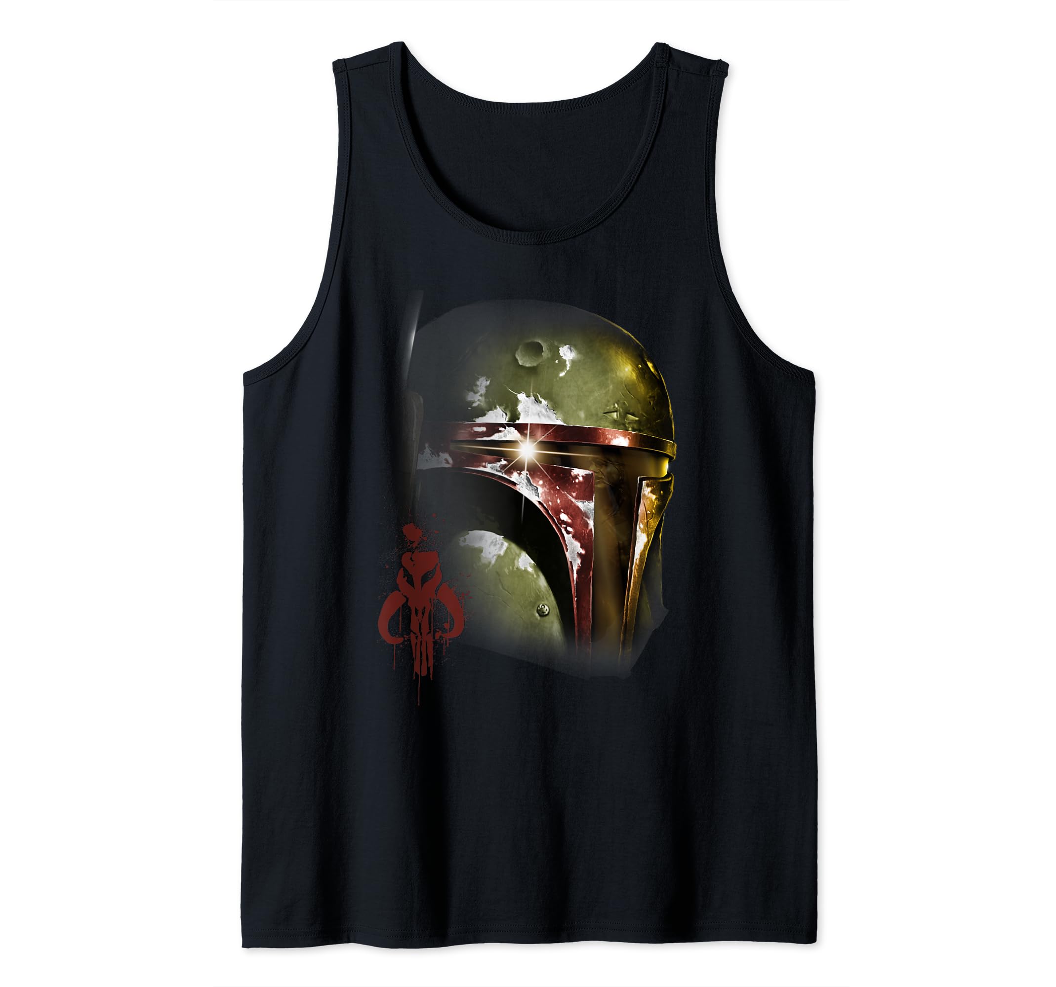 Star Wars Boba Fett Mandalorian Helmet C1 Tank Top