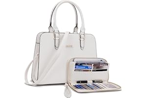 Qiyuer Satchel Purses For Women Top Handle Bag Purse And Wallet Set Work Tote Bags 2pcs