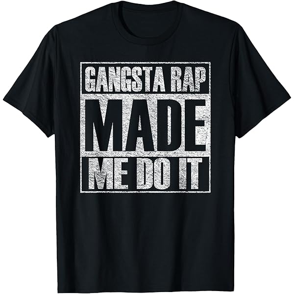 Amazon.com: Vintage 90'S Gangsta Rap Made ME DO IT T-Shirt T-Shirt