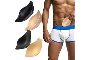Wowmcrushiss 4Pcs Bulge Enhancer Men, Sponge Bulge Enhancing Underwear, Perfect for Swimming Boxers, Briefs, Thongs, Shorts E