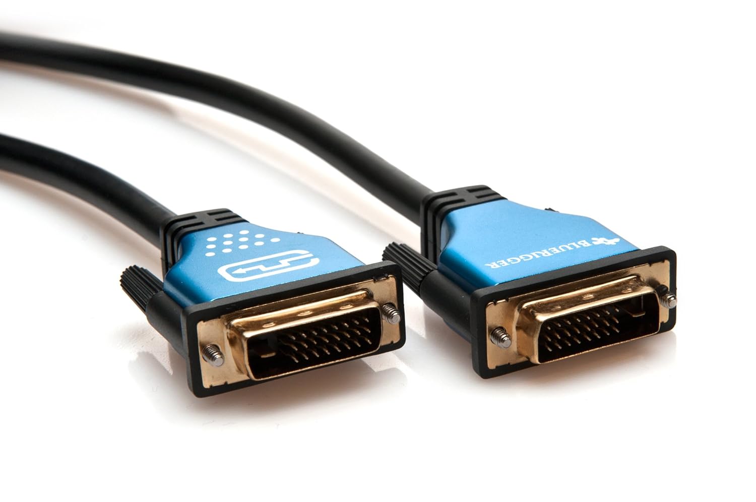 BlueRigger DVI Male to DVI Male Digital DualLink Cable (3 Feet, Black) Home Audio