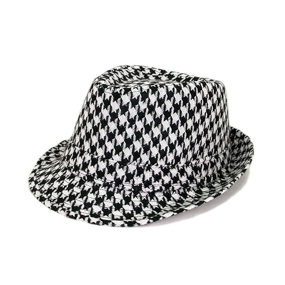 houndstooth fedora hat