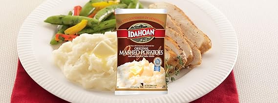 Amazon Com Idahoan Original Mashed Potatoes Made With Naturally Gluten Free 100 Real Idaho Potatoes 5lb Bag 106 Servings Set Of 3 Grocery Gourmet Food