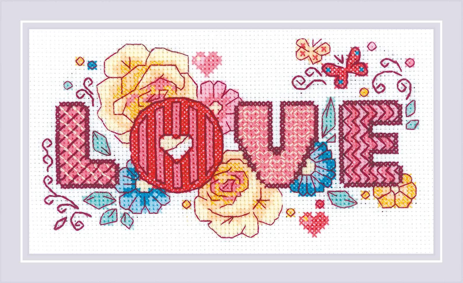 RIOLIS Cross Stitch Kit - 1853 - Love