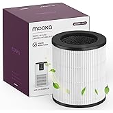 MOOKA M05 Air Purifier Filter, 3-in-1 True HEPA Filter, High-Efficiency Activated Carbon Air Filter for Smoke, Odor, Dander, Pollen