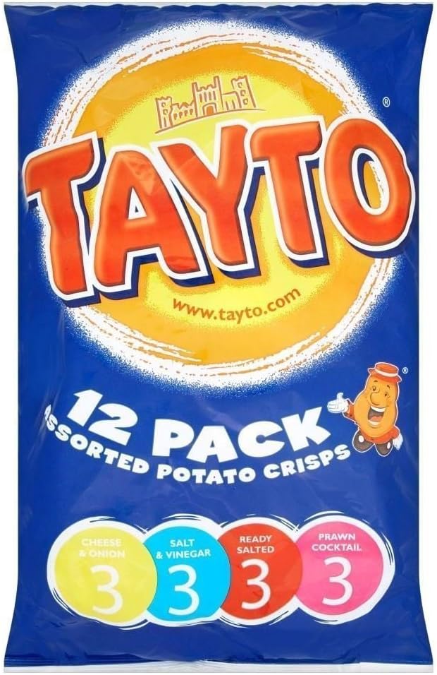 Tayto Assorted 12 Pack Crisps 12X25G Pack of 12 Amazon.co.uk