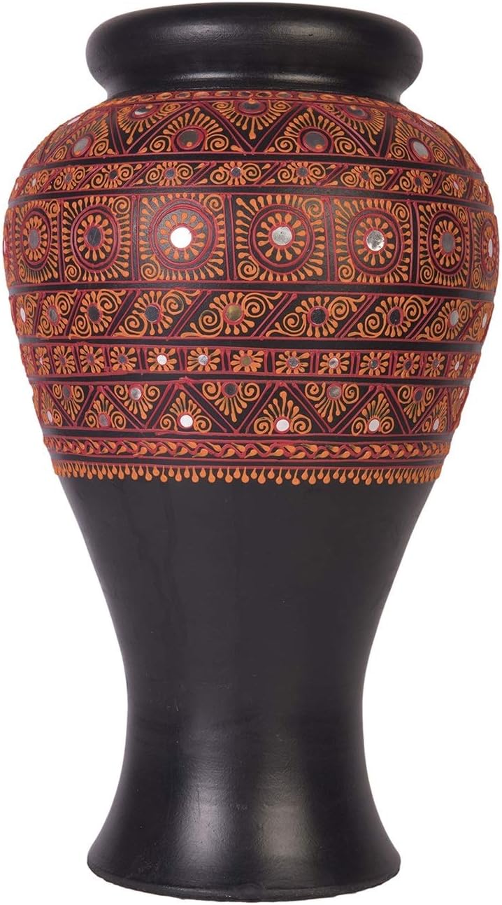 Shabana Art Potteries Terracotta Clay Flower Pot / Vase (Style01)
