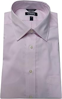 Chaps Men S Classic Fit Non Iron Shirt Size 16 32 33 Petal Pink At Amazon Men S Clothing Store