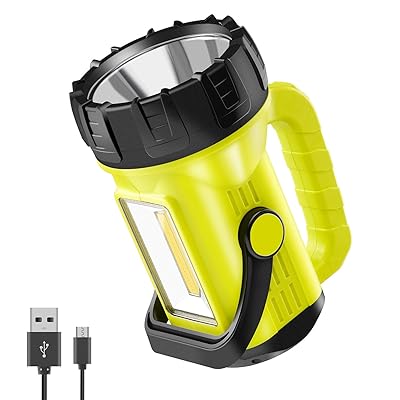 Anhay LED Lantern Flashlight, 1000 Lumen Rechargeable Camping Spotlight with 4000mAh Power Bank, IPX4 Waterproof, 10 Light Modes for Hurricane Emergency, Hiking and Home