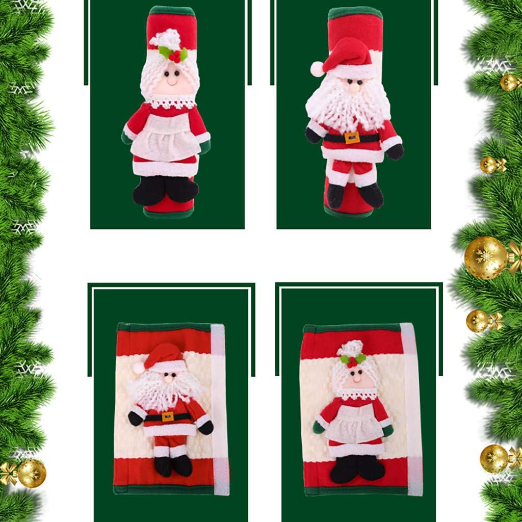 Immagini Natale Html.Harpily Decorazione Natalizie Diy Per Cucina Bambola Di Natale Per Maniglia Della Porta Del Frigorifero 2pcs Guanto Per Elettrodomestici Babbo Natale Amazon It Casa E Cucina