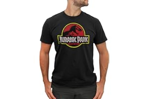 FIFTH SUN Jurassic Park Mens Men's Classic Movie Logo T-Shirt