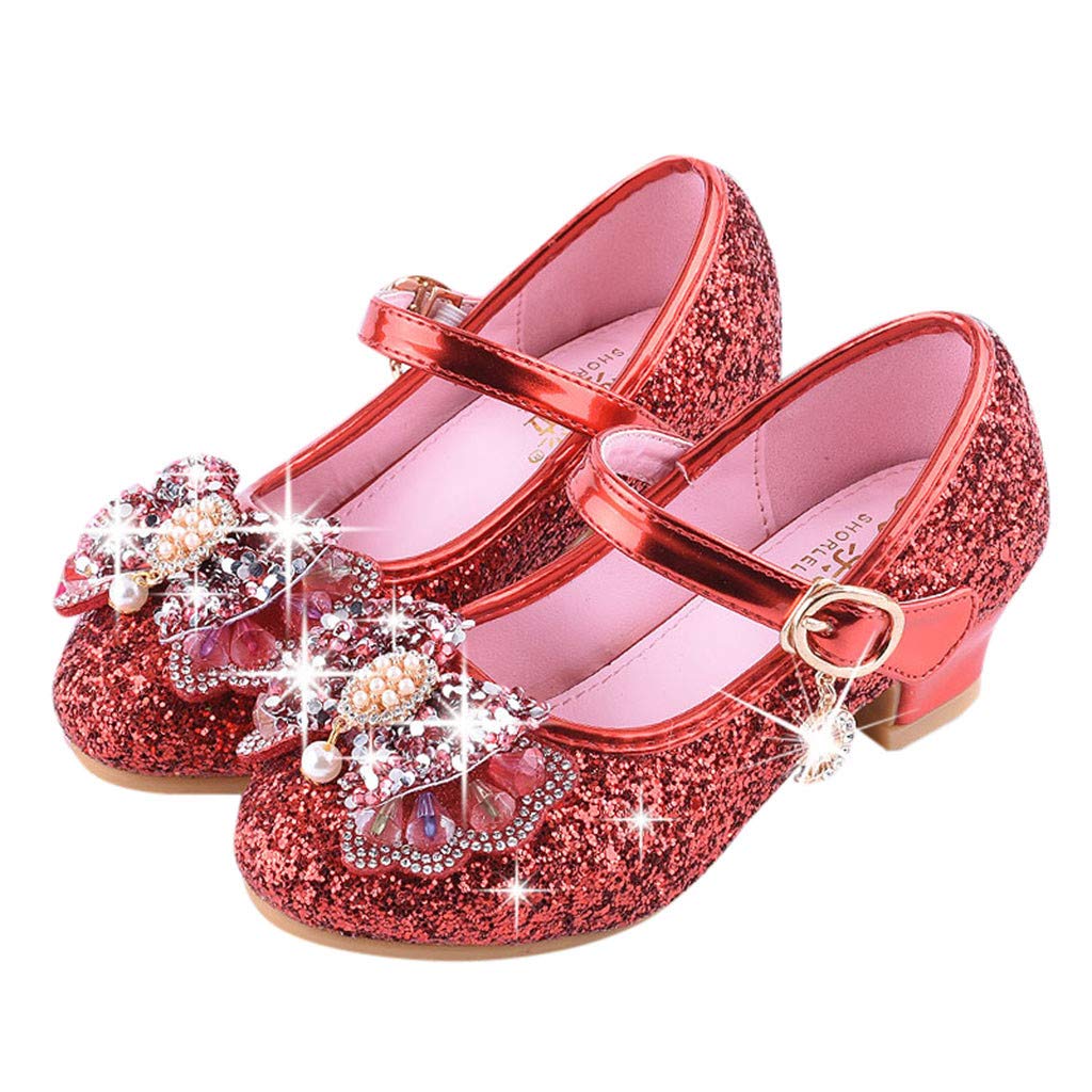 girls red dress sandals