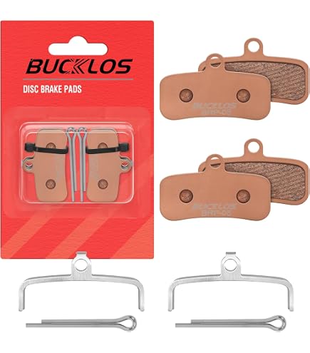 Amazon.com : Shimano N04C Metallic Pads XTR/XT/SLX 4 Pist : Sports