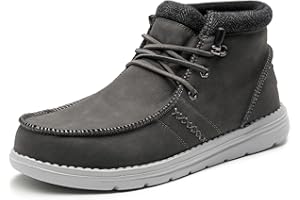 Bruno Marc Men's Casual Slip-on Shoes Warm Loafers for Men Winter Boots