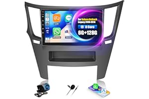 [8 Core 6G+128G]Car Stereo for Subaru Outback Legacy 2010-2014 with Wireless CarPlay Android Auto,9" Touchscreen Android 15 C