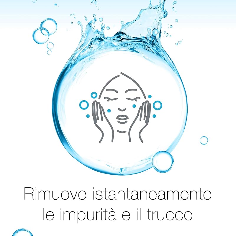 Hydro Boost Acqua Gel Detergente Viso, Detergente schiumogeno viso con Acido Ialuronico e agenti idratanti, Gel detergente con azione struccante, 200 ml, Versione Vecchia