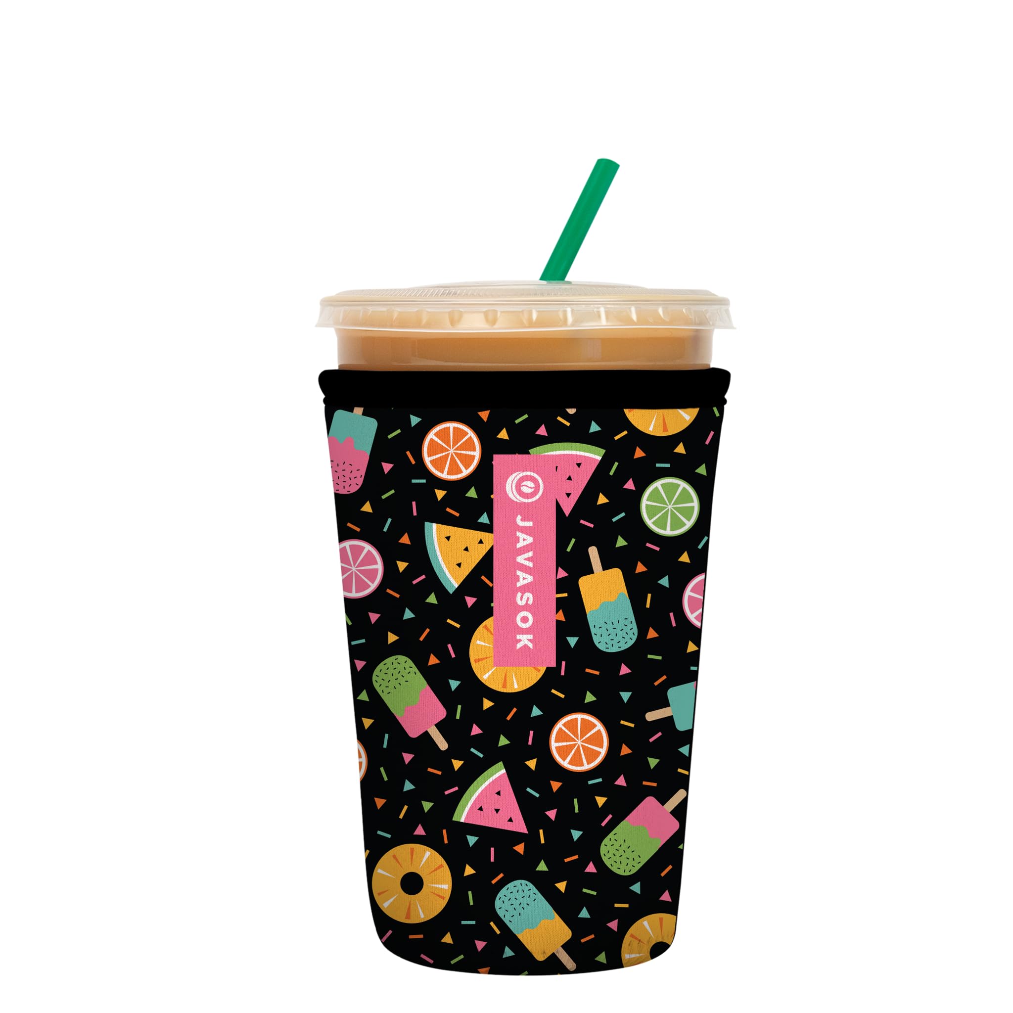 Photo 1 of 2 pk Sok It JavaSok Iced Coffee & Cold Soda Insulated Neoprene Cup Sleeve (Summer Sweets, Medium: 22-28oz)