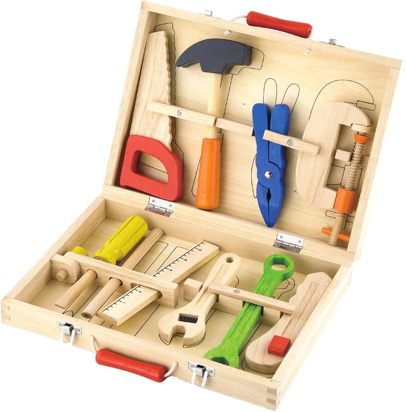 childs tool box wooden