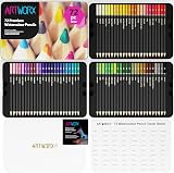 Artworx 72 Premium Watercolour Pencils Set - 72 Colour Art Pencils view 8