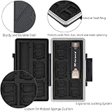 JJC 25-Slot Water-Resistant Memory Card Case with USB 3.0 Reader view 3
