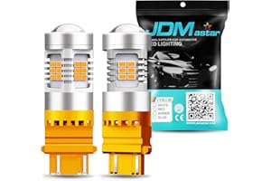 JDM ASTAR Extremely Bright PX Chips 3057 3156 3157 4057 4157 Amber Yellow Turn Signal LED Bulbs