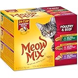 Meow Mix Tender Favorites Poultry & Beef Wet Cat Food Variety Pack