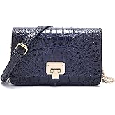 Makcr Joacbv Small Crocodile Crossbody Cell Phone Purse for women Vegan Leather Clutch Wallet with Leather Shoulder Strap | Small, Crocodile, Vegan Leather
