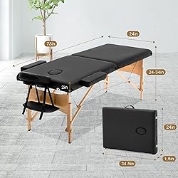 Hudada Massage Table Professional Portable Height