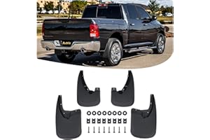 Autrix Mud Flaps Guards for 2009-2018 Dodge Ram 1500/2500/3500 Single Rear Wheels, 2019-2024 Ram 1500 Classic Splash Guards W